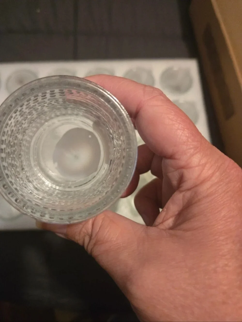 Lot of 24 Clear Hobnail Glass Votive Holders - Wedding & Event Decor
